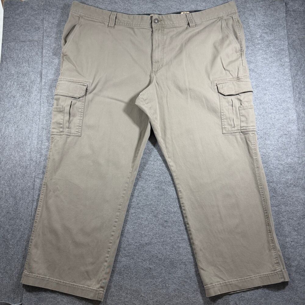 Red Head Brand Co Cargo Pants Mens 52x30 Khaki Cotton Spandex Relaxed Fit